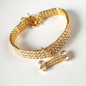 🐾 Luxurious Diamond Bone Pet Collar 🐶